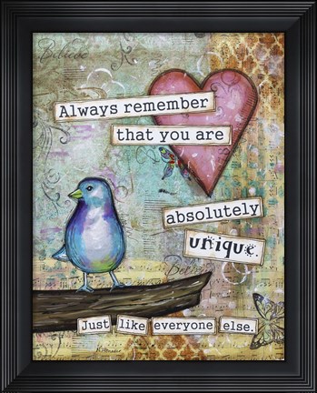 Framed Uniquely You Print