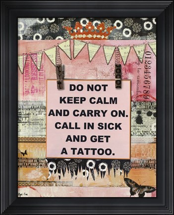 Framed What Tattoo Print
