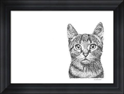 Framed Cat Print