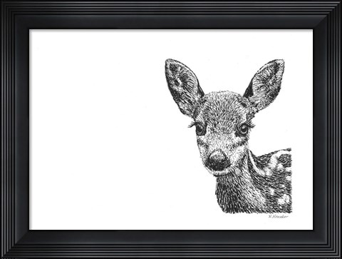 Framed Deer Print