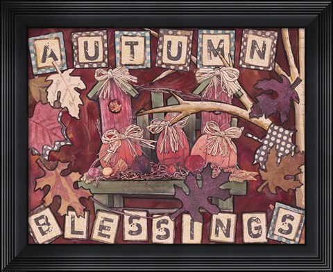Framed Autumn Blessings Print