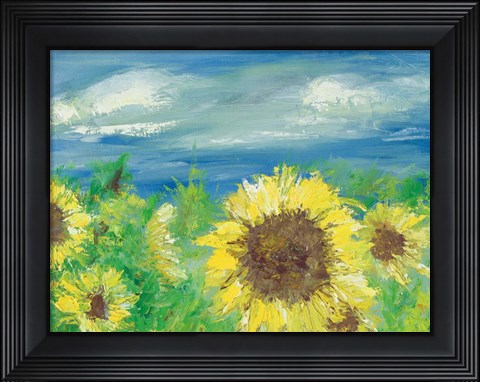 Framed Eastern Plains Sunflower Print