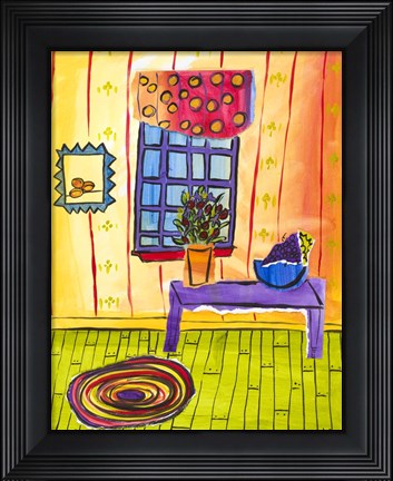 Framed Polkadot Valance Print