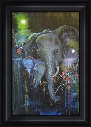 Framed Elephant Bond Print