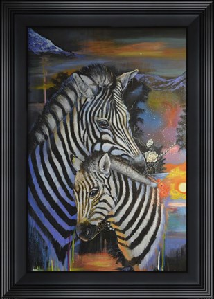 Framed Zebra Dreams Print
