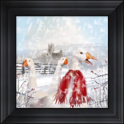 Framed Geese Print