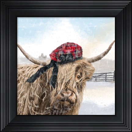 Framed Highland Cow 2 Print