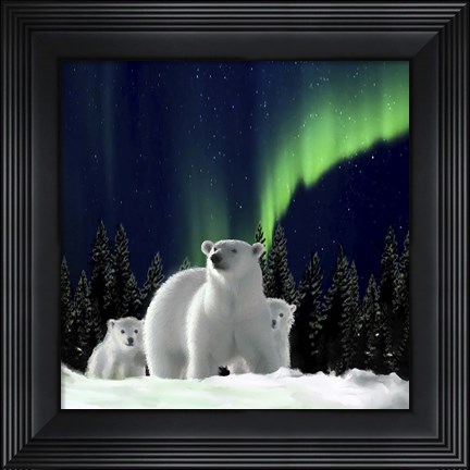 Framed Polar Family 2 Print