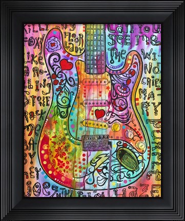 Framed Jimmies Guitar Print