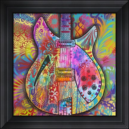 Framed Vintage 12 String Print