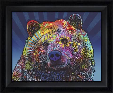 Framed Grizz Print