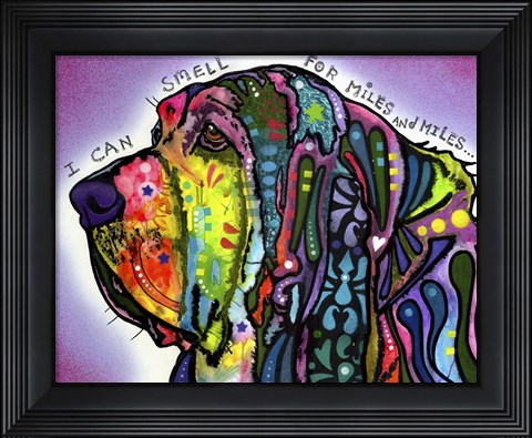 Framed I Can Smell (Bloodhound) Print
