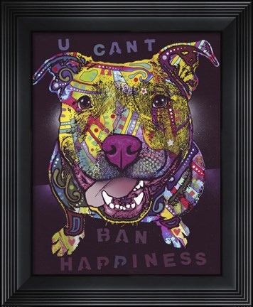 Framed U Cant Ban Happiness Print