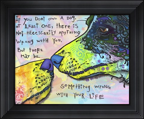 Framed Of Life and Dog Print