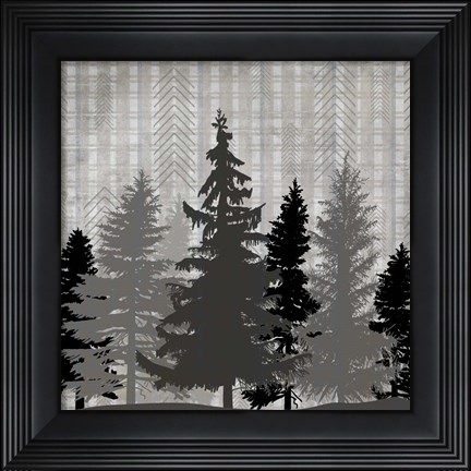 Framed Blue Bear Lodge Sign 6 Print