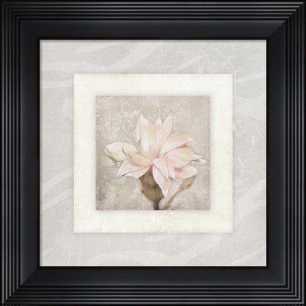 Framed Pink Ivory Portrait 2 Print