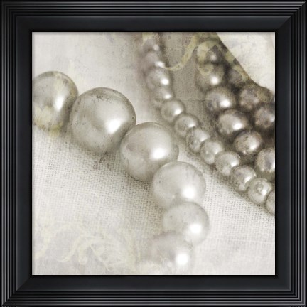 Framed Antique Pearls 2 Print