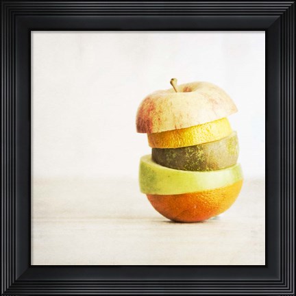 Framed Fruit Pieces as one Print