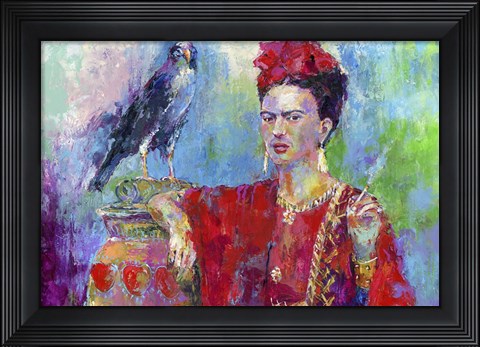 Framed Frida Bird 1 Print