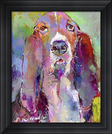 Framed Art Basset Hound Print