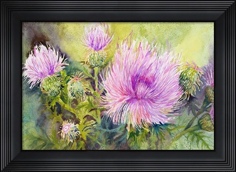 Framed Wild Thistles Print