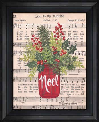 Framed Noel Jar Print