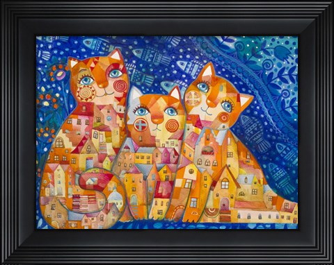 Framed Home Cats Print