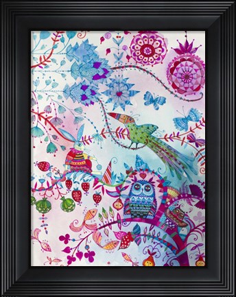Framed Crazy Garden Print