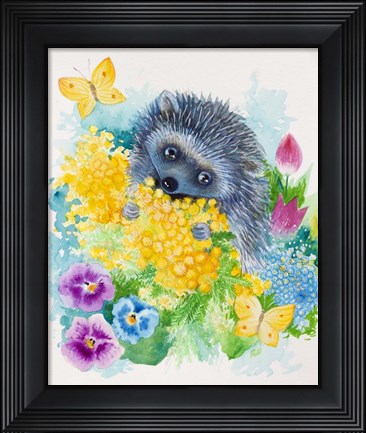 Framed Hedgehog Print