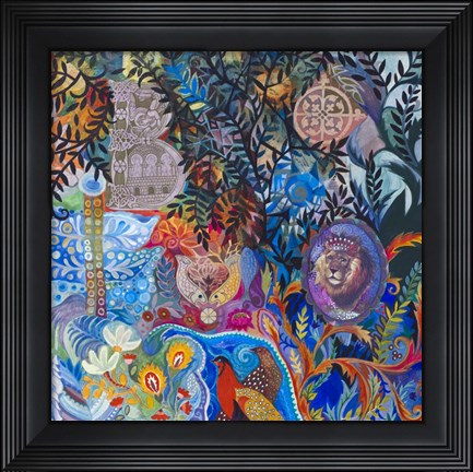 Framed Blue Evening Print