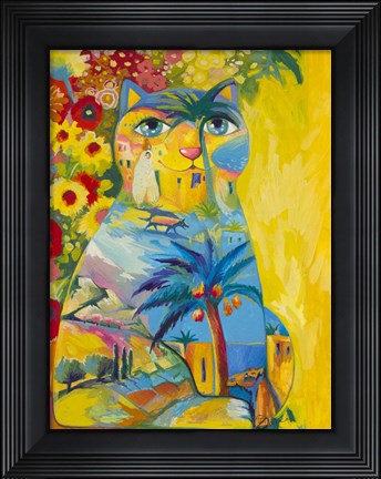 Framed Orient Cat 2 Print