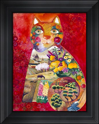 Framed Cat Armenian Print