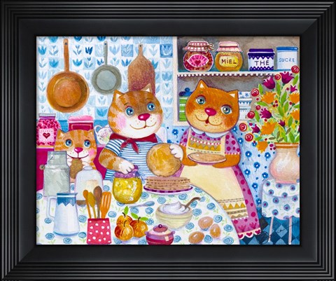 Framed Crepe Party Print
