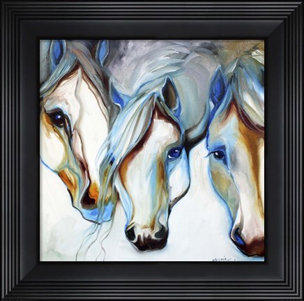 Framed 3 Nobles Equine Abstract Print