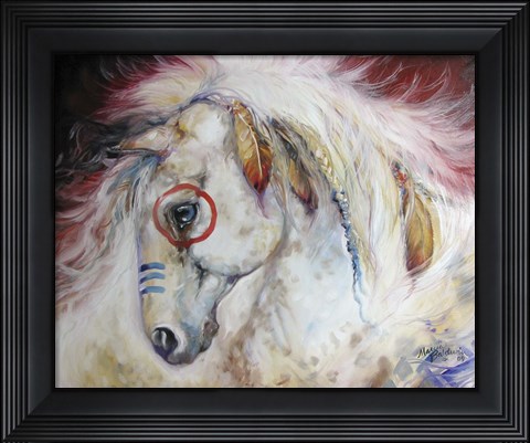 Framed Apache The War Pony Print