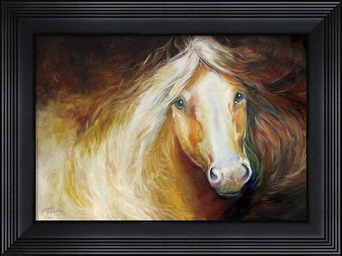 Framed Autumn Breeze Equine Print