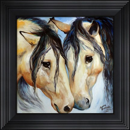Framed Buckskin Friends Print