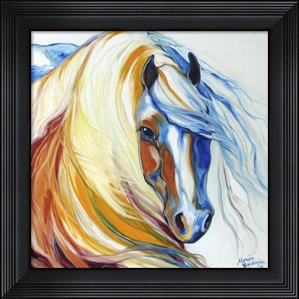 Framed Gypsy Vanner Dream Print
