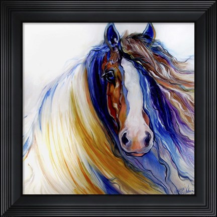 Framed Gypsy Vanner Rouge Print