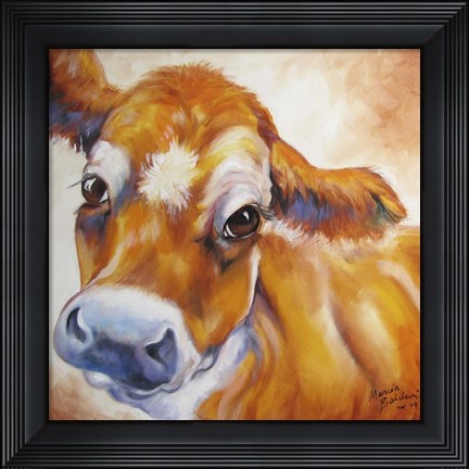 Framed My Jersey Cow Commission Print