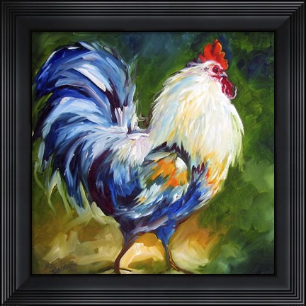 Framed Rooster Walk Print