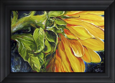 Framed Sunflower Abstract Print
