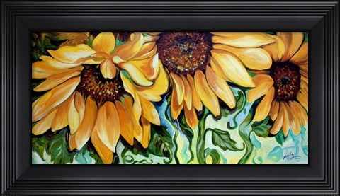 Framed Sunflower Dance Print