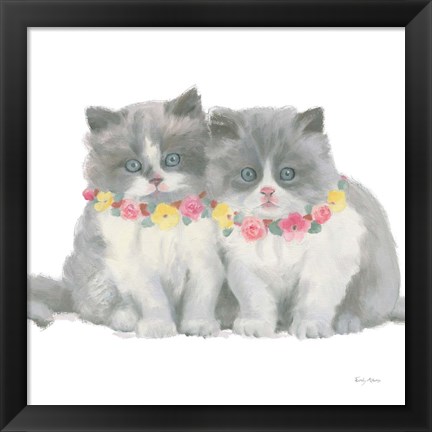 Framed Cutie Kitties VIII Print