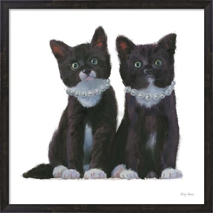 Framed Cutie Kitties IV Print