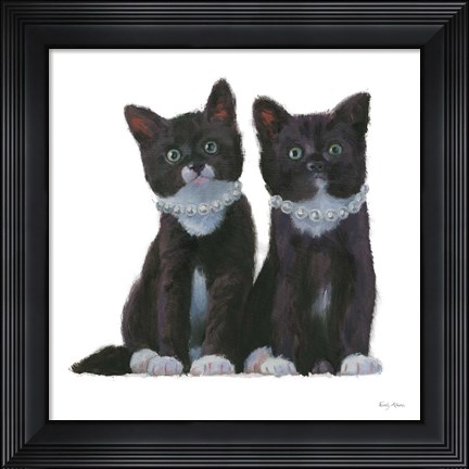 Framed Cutie Kitties IV Print