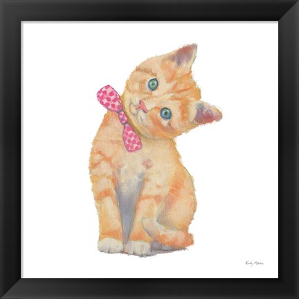 Framed Cutie Kitties II Print