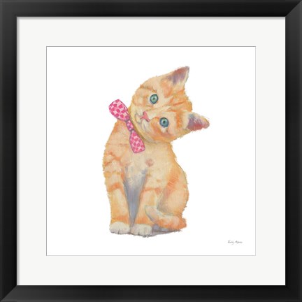 Framed Cutie Kitties II Print