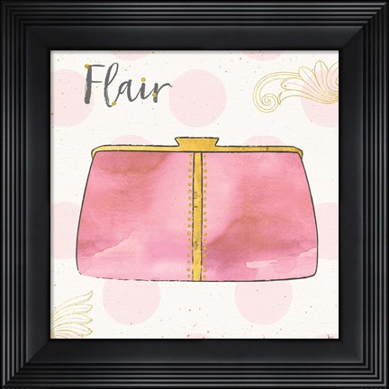 Framed Fashion Blooms II Pink Print