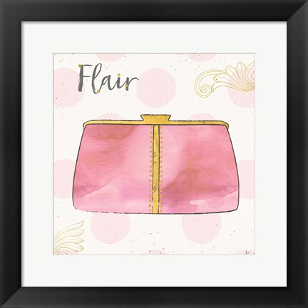 Framed Fashion Blooms II Pink Print